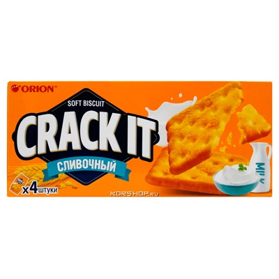 Затяжное печенье сливочное Crack-It-Creamy Orion, 80 г.