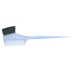Dewal Кисть для окрашивания волос с расчёской JPP049, голубой, черная щетина