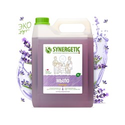 Жидкое мыло Synergetic "Лаванда", гипоаллергенное, 5 л