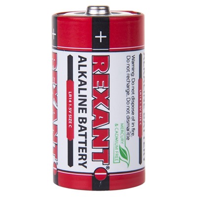 Батарейка LR14 "Rexant", алкалиновая, на блистере BL2