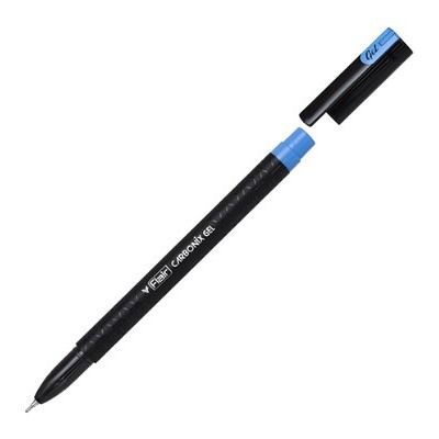 Ручка гелевая FLAIR "CARBONIX-II" синяя (F-1383) 0.5мм, карбоновый корпус