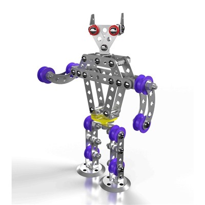 Конструктор металлический для уроков труда, 3 в 1, Робот Р1, Робот Р2, ЗПУ