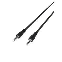 AUX кабель RITMIX "RCC-240" Jack 3.5- Jack 3.5мм (M-M) 1м, тканевая оплетка, плоский, черный (15199165)