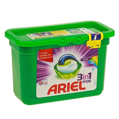 Капсулы для стирки Ariel Pods Color, 15 шт.