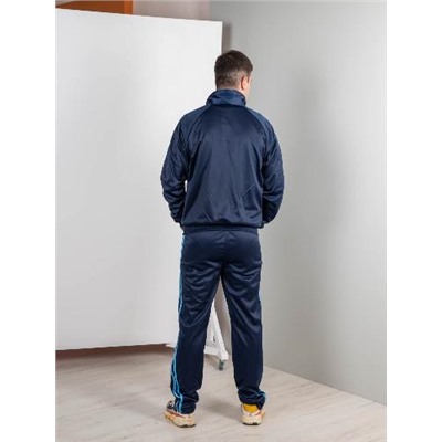 Мужской Спортивный костюм Стрим-3 темно-синий-голубой от Спортсоло