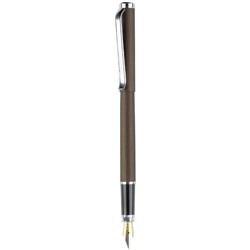 Ручка перьевая Luxor "Rega" синяя, 0,8мм., (8241) корпус графит/хром., в футляре