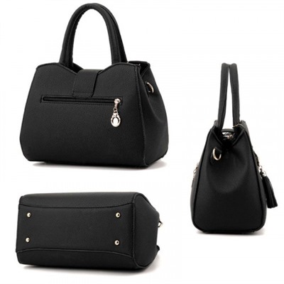 Женская кожаная сумка 8805-25 BLACK
