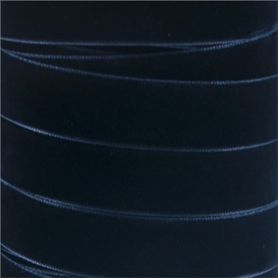 Лента бархатная 15 мм TBY LB1554 цвет т-синий 1 метр