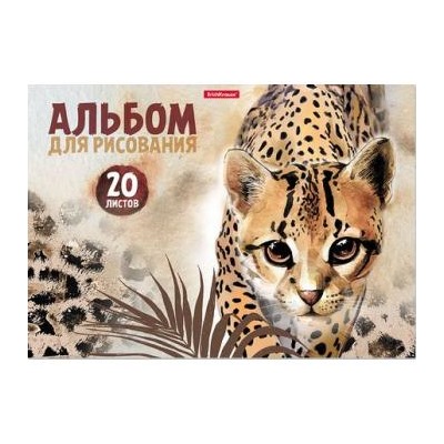 Альбом для рисования 20л на склейке "Wild Cat" 49829 Erich Krause {Россия}