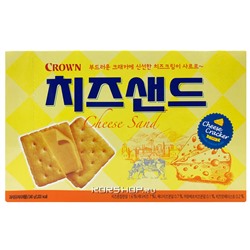 Крекеры с сырным вкусом Cheese Sand Crown, Корея, 240 г Акция