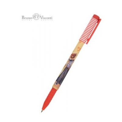 Ручка шариковая 0.5 мм "FunWrite.Лиса в кедах" синяя 20-0212/71 Bruno Visconti {Китай}