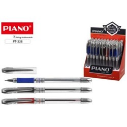 Ручка шариковая масляная "PIANO Maxriter" 0.5мм дисплей (3 цвета :35-син,10-чер,5-красн.) PT-338 отгрузка кратно 50 Piano {Китай}