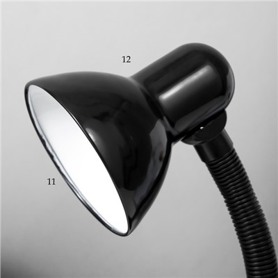 Лампа настольная Е27, с выкл. (220В) черная (203В)