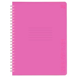 Тетрадь 48л. на силиконовой спирали BG "Neon. Pink" клетка (Т5гр48_пл 58818) пластиковая обложка