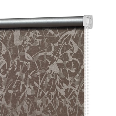 Рулонная штора блэкаут «Муар», 40х175 см, цвет коричневый