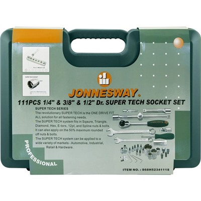 Универсальный набор инструмента Jonnesway S68H5234111S, 111 предметов