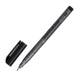 Ручка капиллярная для черчения ЗХК "Сонет" линер 0.6 мм чёрный 2341649