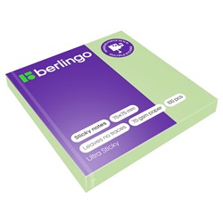 Блок самоклеящийся Berlingo "Ultra Sticky" 75*75мм 100л., пастель зеленый (LSn_39206)