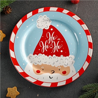 Тарелка обеденная Доляна «Новый Год. Дед Мороз», 27×2см