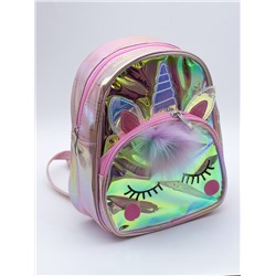 Рюкзак детский "Единорог", голографический, розовый