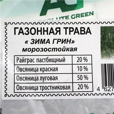 Газонная травосмесь "Абсолют", "Зима Грин", 500 г