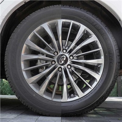 Чернитель-очиститель шин матовый LAVR Black tire matte, 650 мл, аэрозоль Ln1433