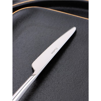 Нож столовый «Торнбери», h=22 см, толщина 8 мм, цвет серебряный