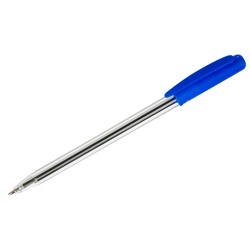 Ручка шар. автомат. OfficeSpace "Twist" (BPR_19588) синяя, 0.7мм, прозрачный корпус