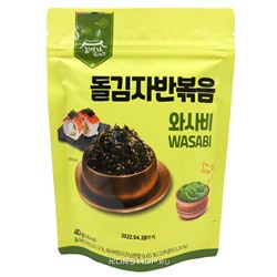 Сушеная обжаренная морская капуста в хлопьях со вкусом васаби Kim’s & Lee’s family, Корея, 40 г Акция