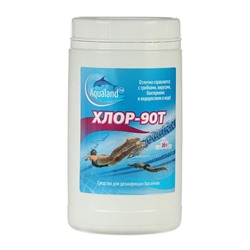 Дезинфицирующее средство Aqualand Хлор-90Т, таблетки 20 г, 1 кг