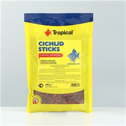 Корм Tropical Cichlid Sticks для цихлид, плавающие палочки, 300 г