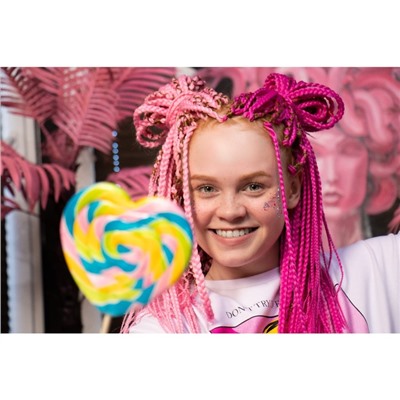 SIM-BRAIDS Афрокосы, 60 см, 18 прядей (CE), цвет малиновый(#PINK)