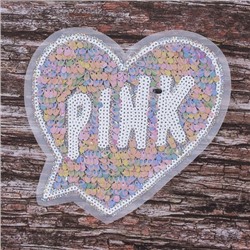 Аппликация Сердце Pink 20*19 см