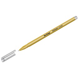 Ручка гелевая Berlingo "Brilliant Metallic" (CGp_40009) золото, 0.8мм., металлик