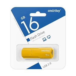 Флеш-накопитель  16Гб "Smartbuy CLUE" Yellow (SB16GBCLU-Y)