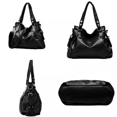 Женская кожаная сумка 8804-104 BLACK