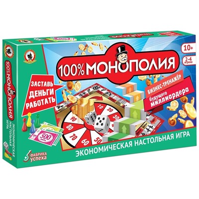 Игра настольная "100% монополия" (04032)
