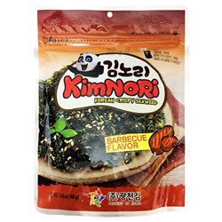 Сушеные морские водоросли со вкусом барбекю Kimnori, Корея, 40 г