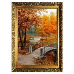 Алмазная мозаика «Краски осени» 29,5×20,5 см, 25 цветов