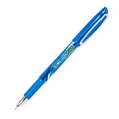 Ручка шар. LINC "Oil" (414BP, 163618) синяя 0.7мм, игольчатый стержень, корпус синий