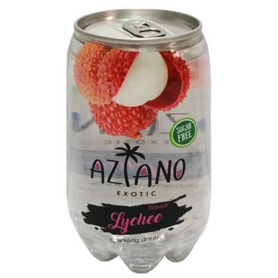 Газированный напиток со вкусом личи Sparkling Aziano (0 кал), 350 мл