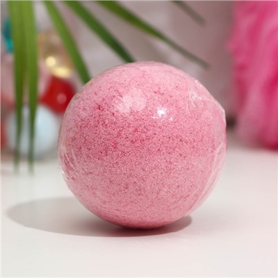 Бомбочка для ванны "TIK TOK GIRL", взрывная малина, розовая, 130 г