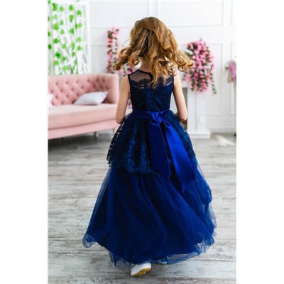 Платье "Золушка", цвет темно-синий