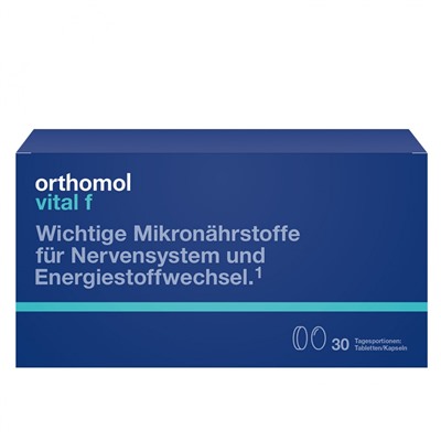 Orthomol Vital f Tabletten/Kapseln Ортомол При хронической усталости и эмоциональном выгорании у женщин, таблетки/капсулы, 30 шт.
