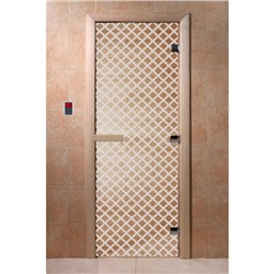 Дверь «Мираж», размер коробки 200 × 80 см, левая, цвет прозрачный