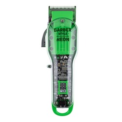 Dewal Машинка для стрижки волос / Barber Style Neon Green аккум.\сет., 6000 об.\мин., нож 45 мм, 0,8-2,0 мм