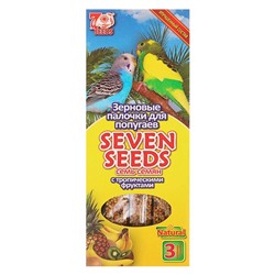 Палочки Seven Seeds для попугаев, тропические фрукты, 3 шт, 90 г