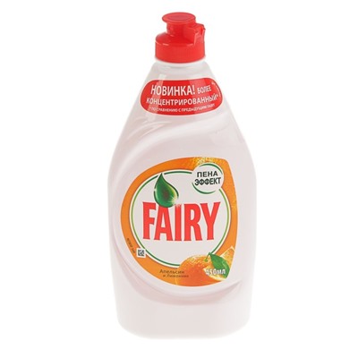 Средство для мытья посуды Fairy "Апельсин и лимонник", 450 мл