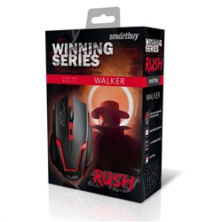 Мышь Smartbuy "RUSH Walker" 722 черная, USB (SBM-722G-K) игровая