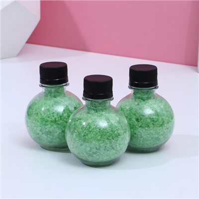 Набор соли для ванны "С Новым годом!" 3 шт, аромат зеленое яблоко 190 гр